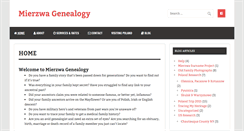 Desktop Screenshot of mierzwagenealogy.com